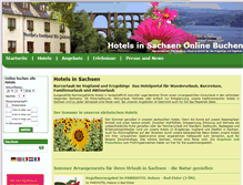 Tablet Screenshot of hotelportal-sachsen.de